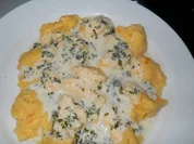 Möhrengnocchi auf Kräuter-Mascarpone - Rezept