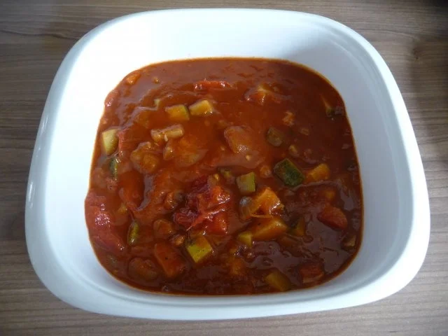 Rezept: Resteverwertung : ...meiner Gemüse-Tomatensoße Bild Nr. 2 Resteverwertung : ...meiner Gemüse-Tomatensoße - Rezept - Bild Nr. 2