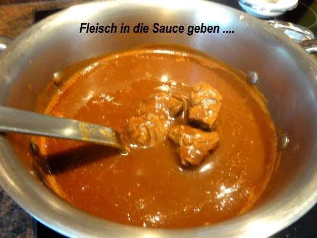 Fleisch:    RINDERGULASCH  mit Miniknödel - Rezept - Bild Nr. 8