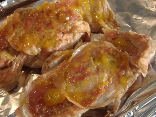 Rezept: Kalbskotelett mit Aprikosenfüllung Bild Nr. 5 Kalbskotelett mit Aprikosenfüllung - Rezept - Bild Nr. 5