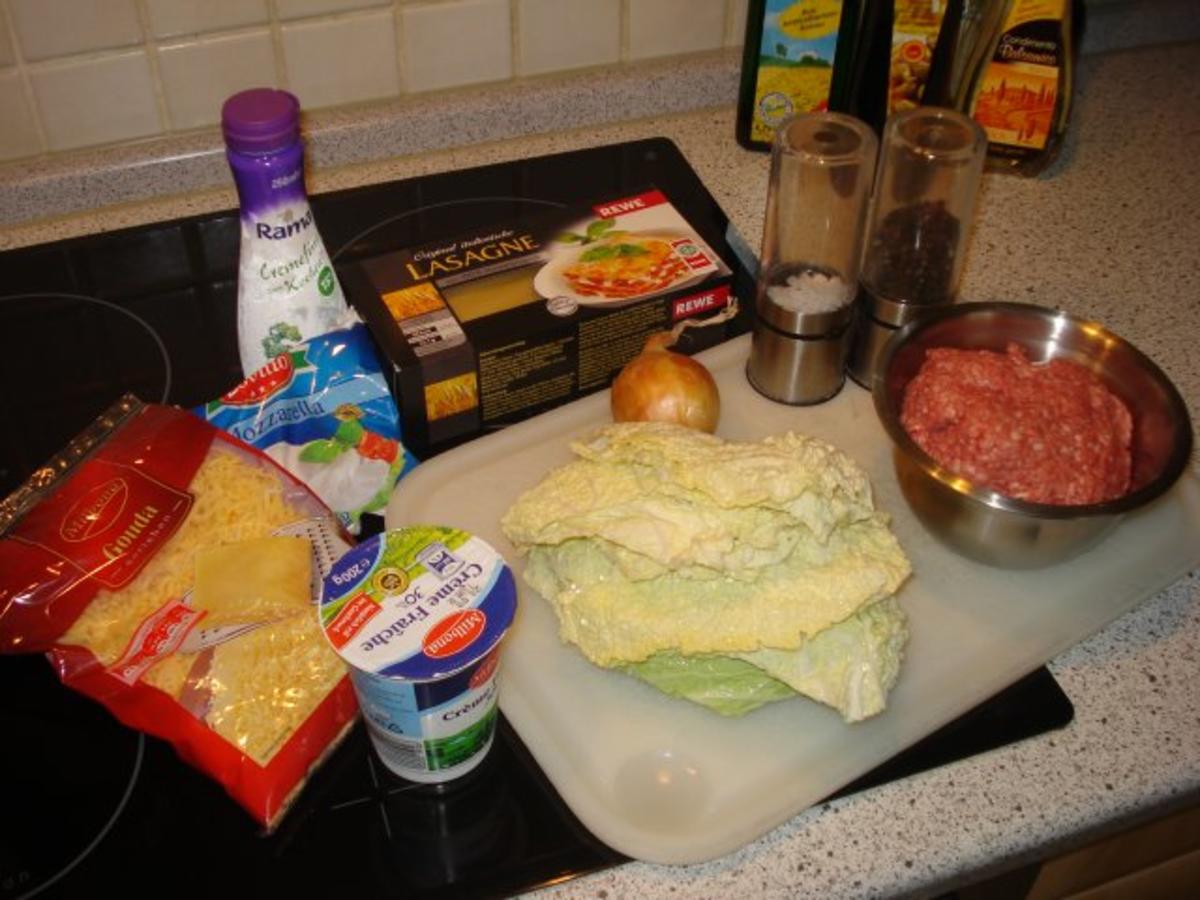 Wirsing Lasagne mit Hackfleisch - Rezept - Bild Nr. 2