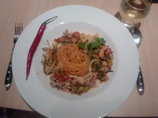 Spaghetti Frutti de Mare im Ring of Fire - Rezept