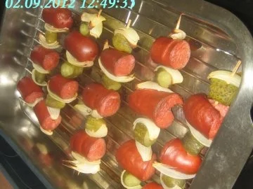 Rezept: Wurst – Rindswurstspieße mit Backofenfrites und Habenerocreme a’la Manfred Bild Nr. 2 Wurst – Rindswurstspieße mit Backofenfrites und Habenerocreme a’la Manfred - Rezept - Bild Nr. 2