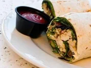 Gefüllte Pfannkuchen mit Pute und Spinat - Rezept