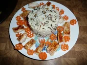 Puten-schnitzel an Wildreis & Karotte - Rezept