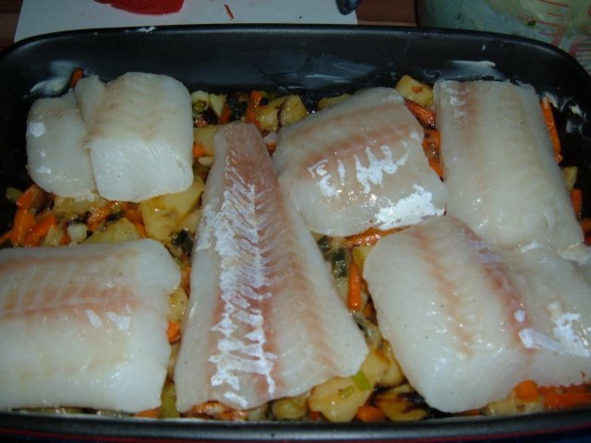 Fisch : mit Gemüse aus dem Ofen - Rezept - Bild Nr. 7