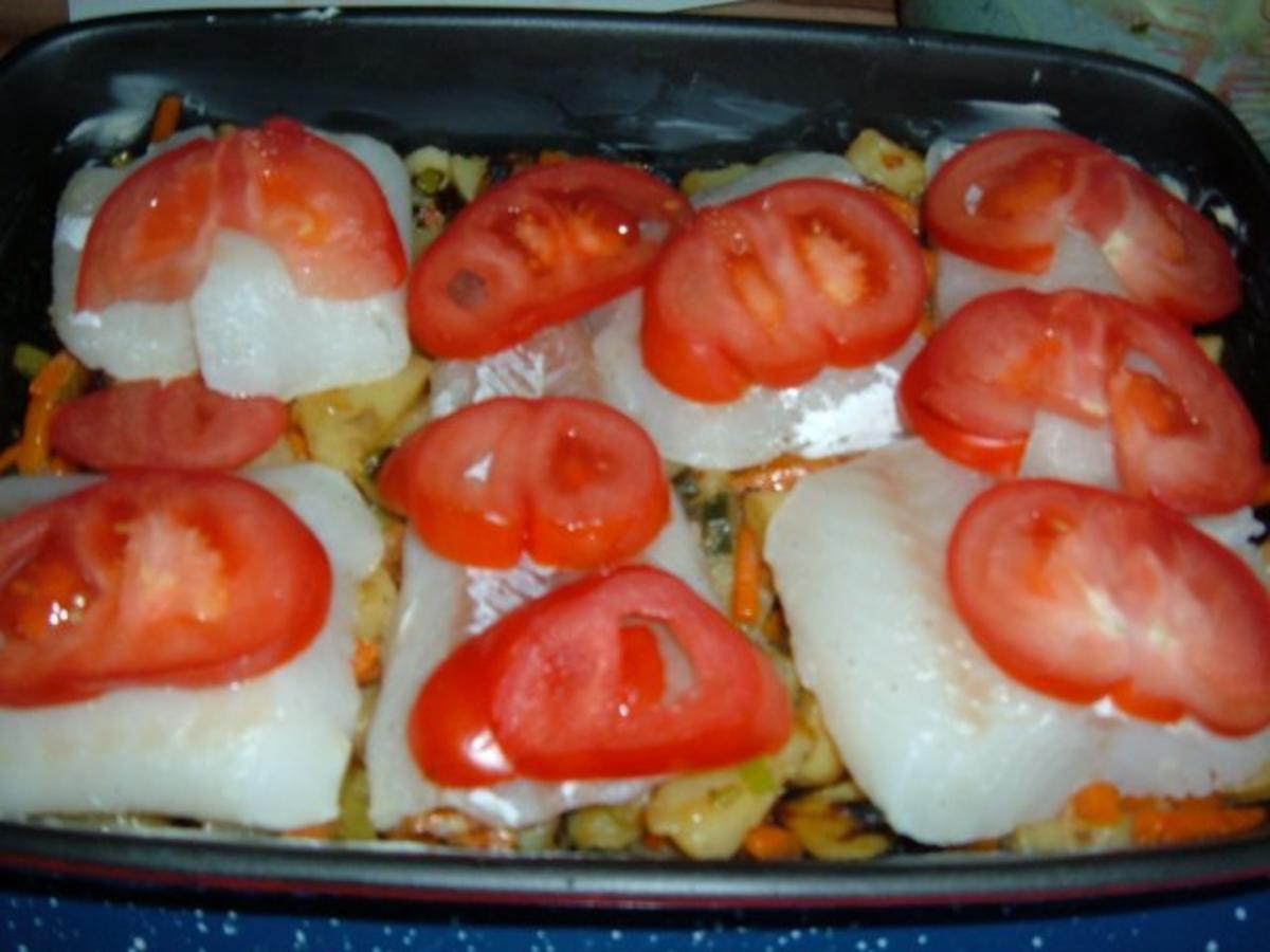 Fisch : mit Gemüse aus dem Ofen - Rezept - Bild Nr. 8