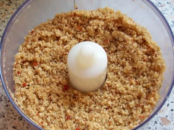 Vorspeise: Knusprig gebratene Champignons in Erdnusspanade - Rezept - Bild Nr. 3