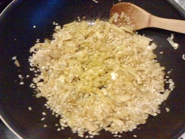 Rezept: Reste-Risotto Frutti de Mare zum Fingerablecken Variante Alm-Öhi Bild Nr. 4 Reste-Risotto Frutti de Mare zum Fingerablecken Variante Alm-Öhi - Rezept - Bild Nr. 4