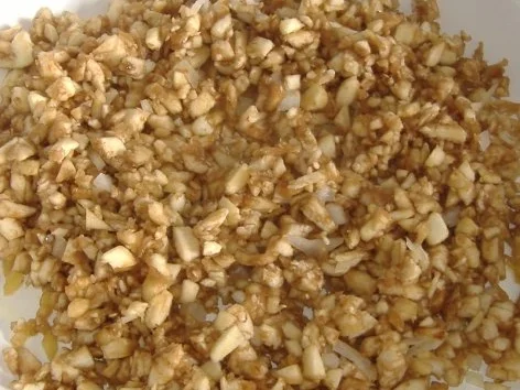 Auberginen mit Garnelen und Serrano-Schinken - Rezept - Bild Nr. 3