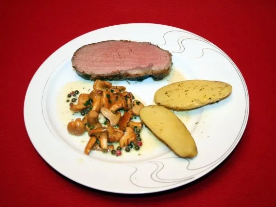 Beefsteak mit grünem Pfeffer - Rezept