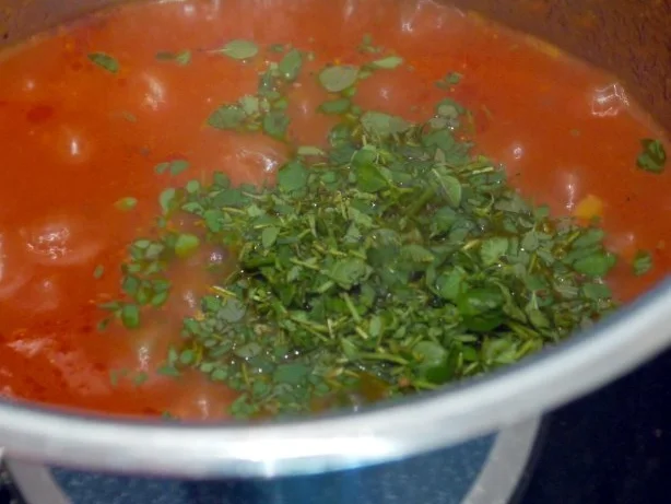 Gefüllte Champignons im Tomatenbett - Rezept - Bild Nr. 7