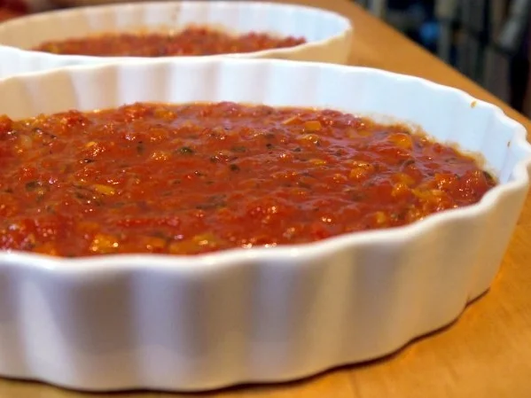 Gefüllte Champignons im Tomatenbett - Rezept - Bild Nr. 15