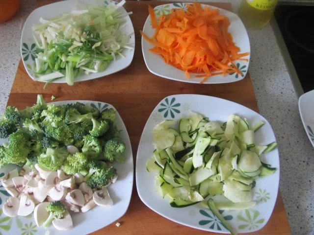 Rezept: Bandnudeln gebraten mit verschiedenen Gemüse Bild Nr. 4 Bandnudeln gebraten mit verschiedenen Gemüse - Rezept - Bild Nr. 4