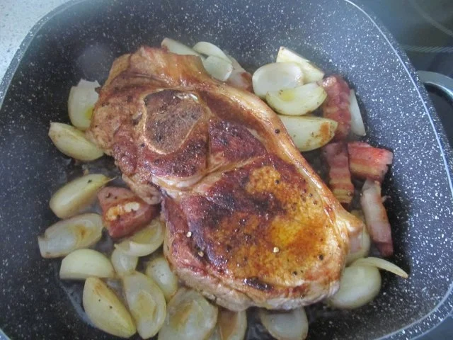 Rezept: Schweineschulter mit Bohnenkernen Bild Nr. 4 Schweineschulter mit Bohnenkernen - Rezept - Bild Nr. 4