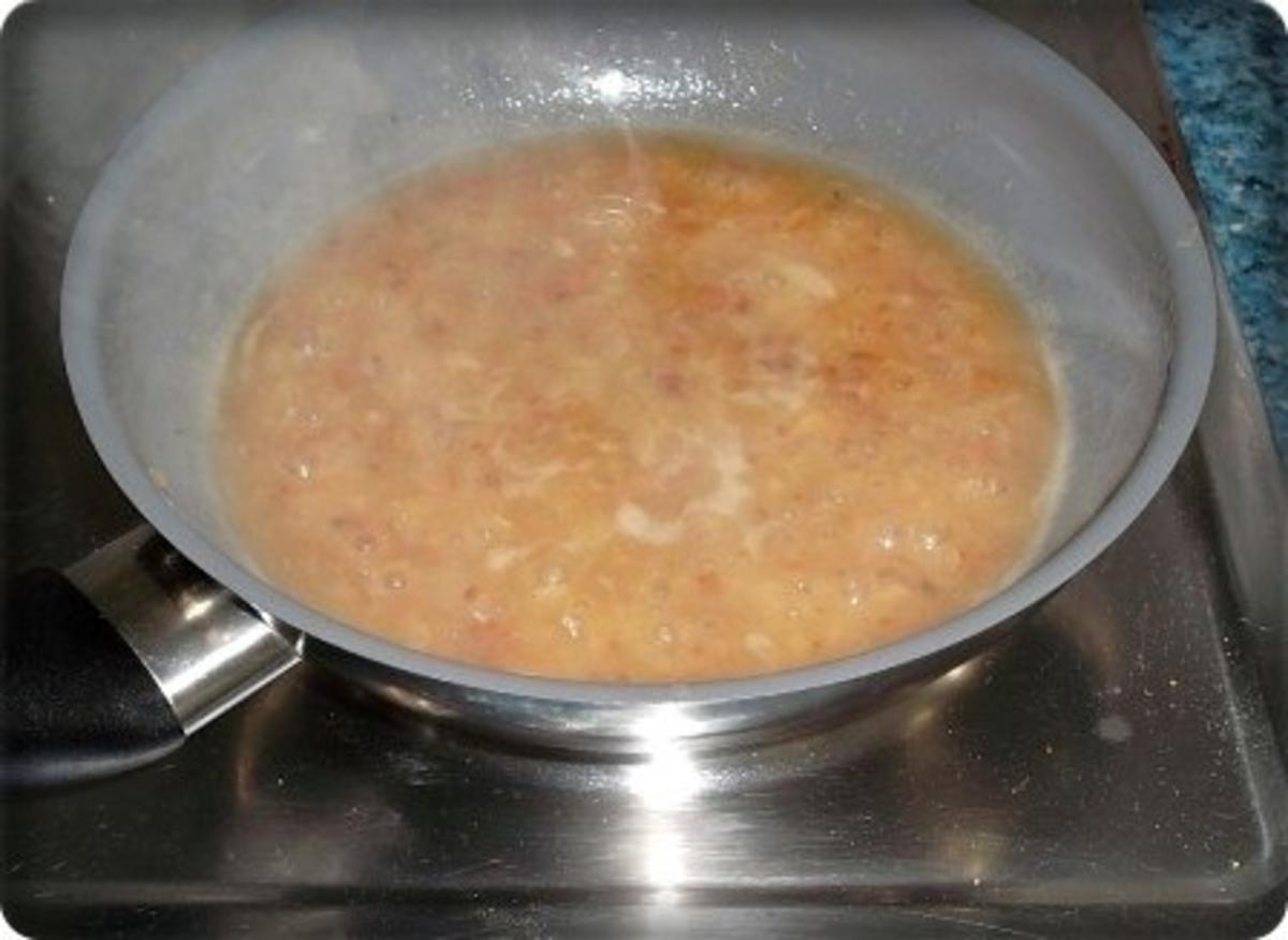Knuspriges Schnitzel mit Pommes frites und Champignons-Rahmsauce - Rezept - Bild Nr. 11
