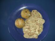 Rahmchampignons mit Semmelknödel - Rezept