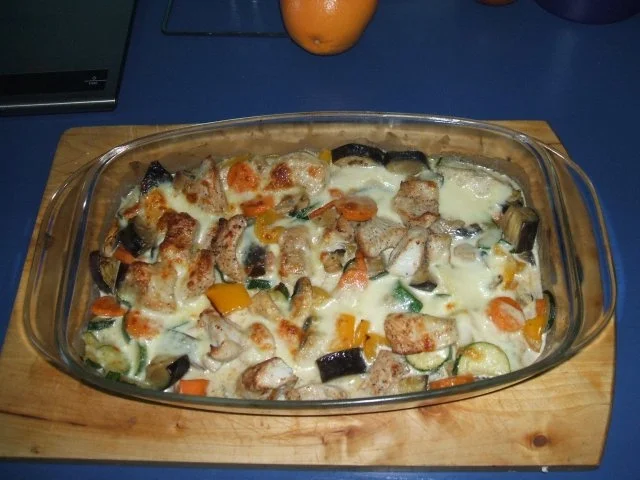 Gemüsepfanne überbacken (Kohlenhydratfrei) - Rezept