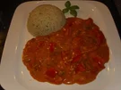 Paprika-Sahne-Geschnetzeltes - Rezept