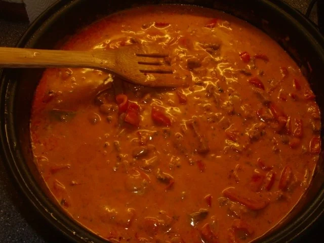 Paprika-Sahne-Geschnetzeltes - Rezept - Bild Nr. 3