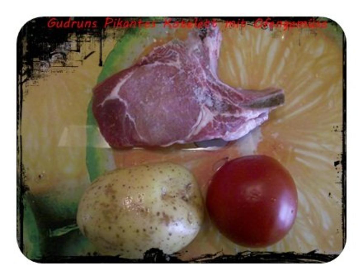 Fleisch: Pikantes Kotelett mit Ofengemüse - Rezept - Bild Nr. 4