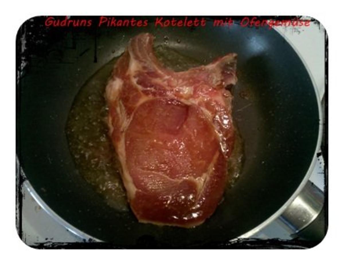 Fleisch: Pikantes Kotelett mit Ofengemüse - Rezept - Bild Nr. 13