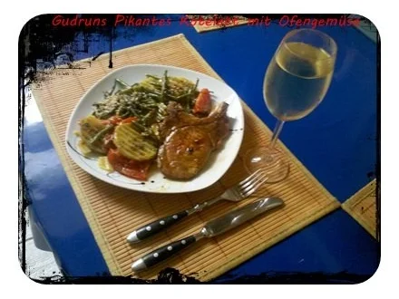 Rezept: Fleisch: Pikantes Kotelett mit Ofengemüse Bild Nr. 17 Fleisch: Pikantes Kotelett mit Ofengemüse - Rezept - Bild Nr. 17