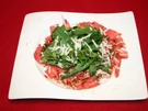 Carpaccio mit Rucola und Kürbiskernöl - Rezept