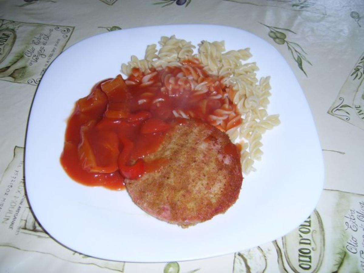 Jägerschnitzel Letscho mit Spirelli - Rezept von Fw-Commander