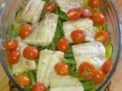 Fischauflauf auf buntem Gemüse - Rezept