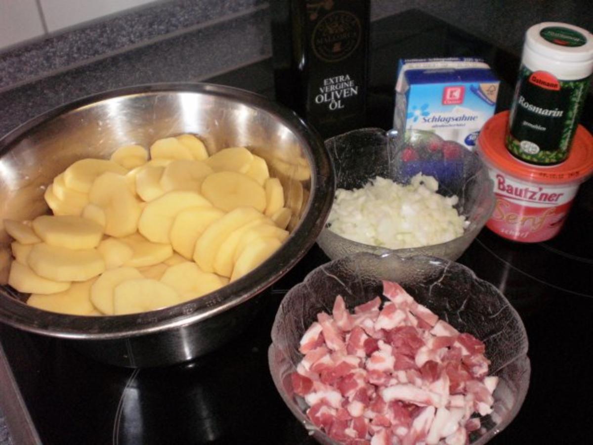 Minutensteak's mit Bratkartoffeln und Senfsoße - Rezept - Bild Nr. 2