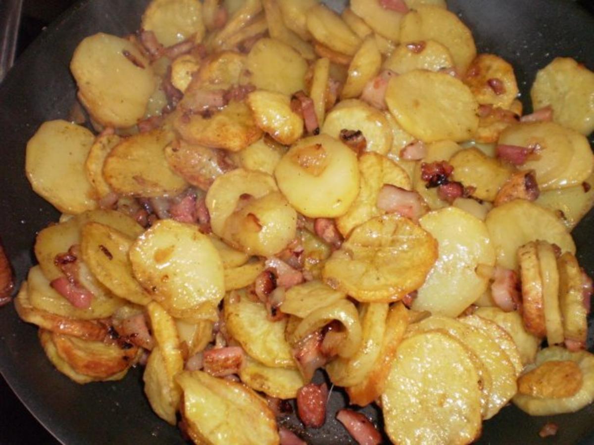 Minutensteak's mit Bratkartoffeln und Senfsoße - Rezept - Bild Nr. 6