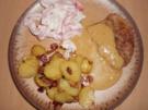 Minutensteak's mit Bratkartoffeln und Senfsoße - Rezept