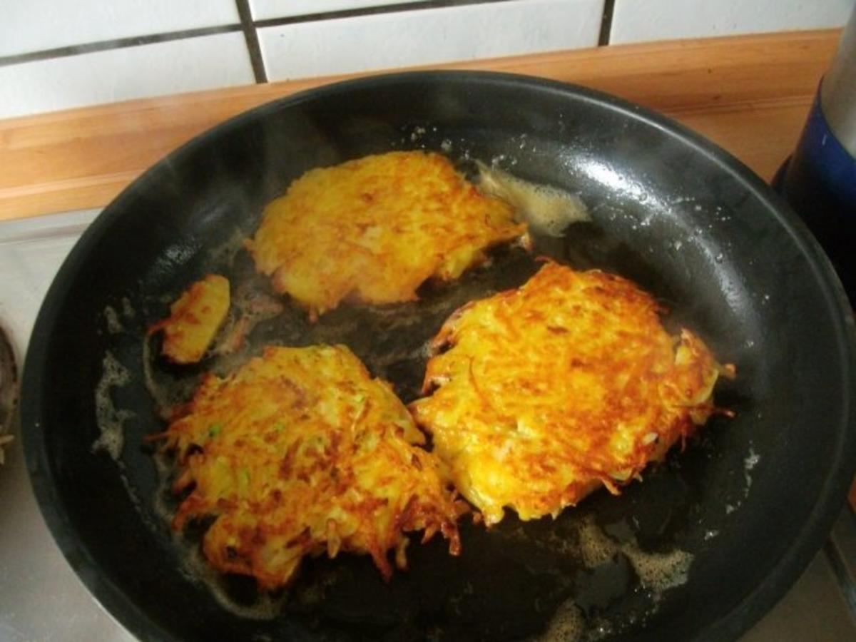Kartoffel Zucchinipuffer - einfach - 70 kcal/100g