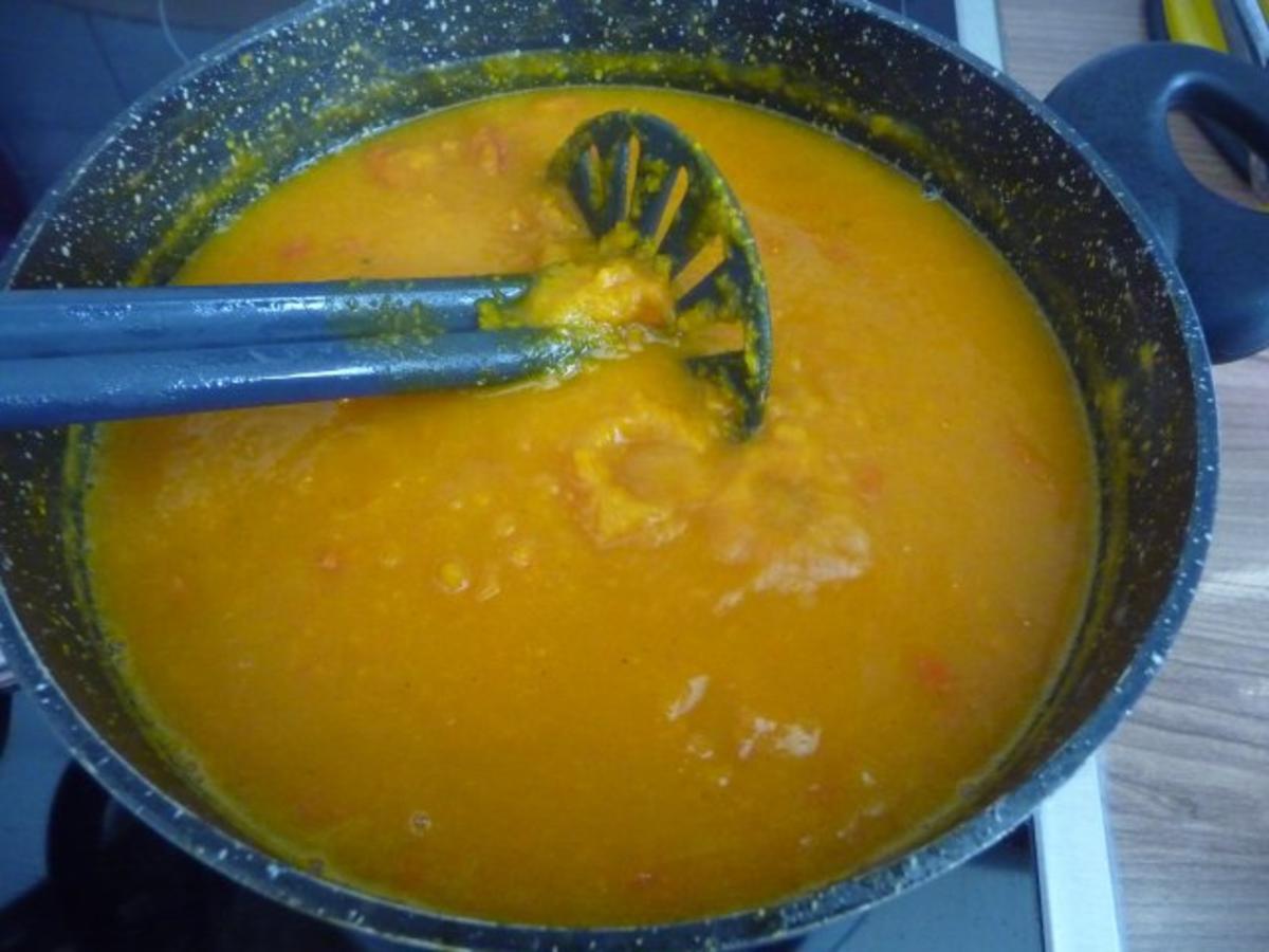 Suppen & Eintöpfe :  Kürbissuppe mit Kokosmilch - Rezept - Bild Nr. 6