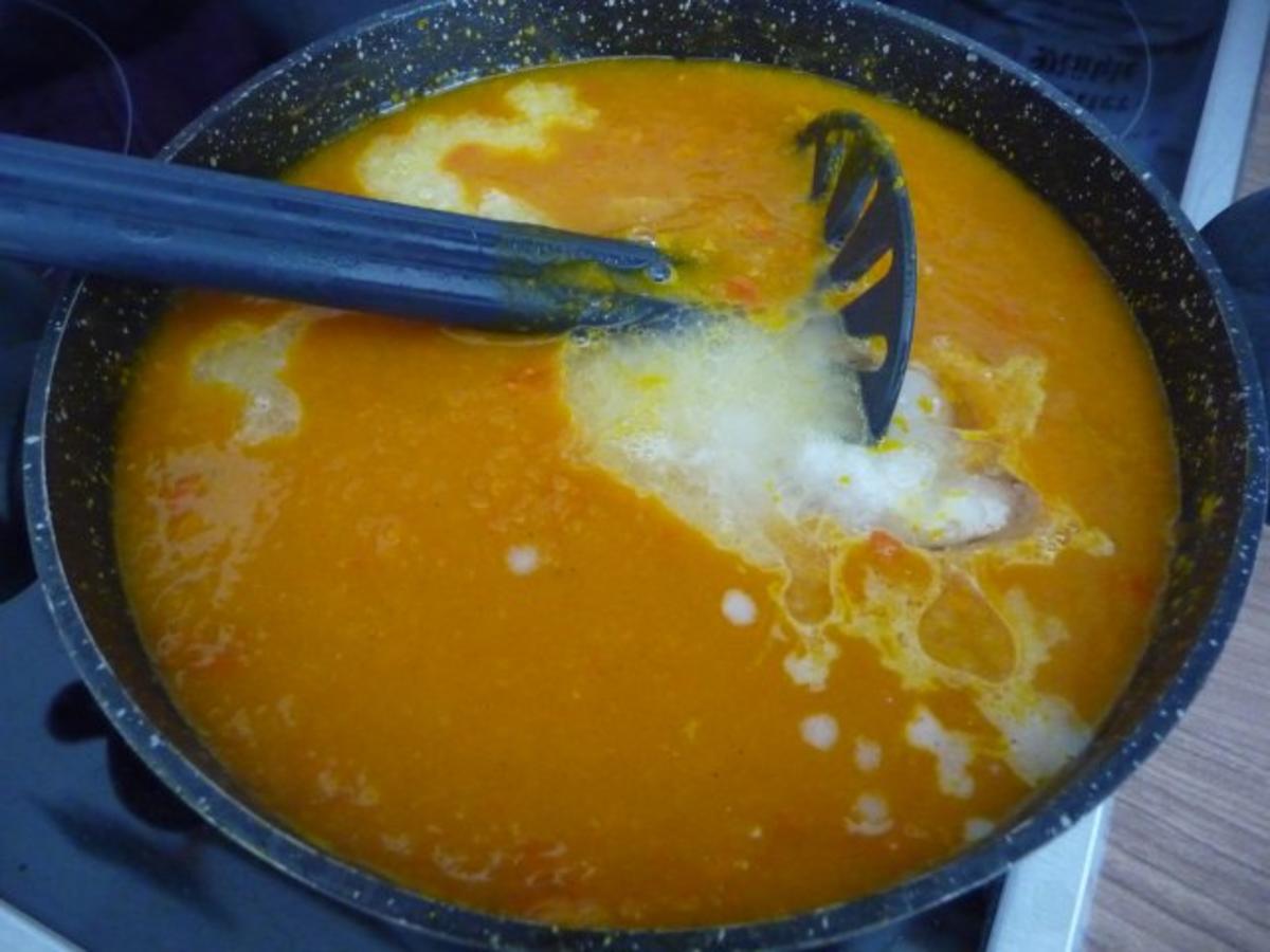 Suppen & Eintöpfe :  Kürbissuppe mit Kokosmilch - Rezept - Bild Nr. 7
