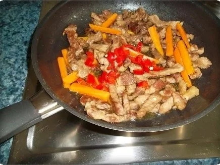 ❈ Geschnetzeltes süß - scharf  und Reis dazu ❈ - Rezept - Bild Nr. 9