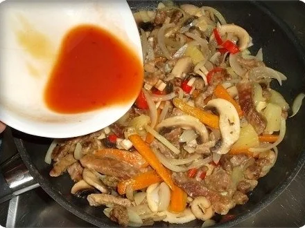 ❈ Geschnetzeltes süß - scharf  und Reis dazu ❈ - Rezept - Bild Nr. 16