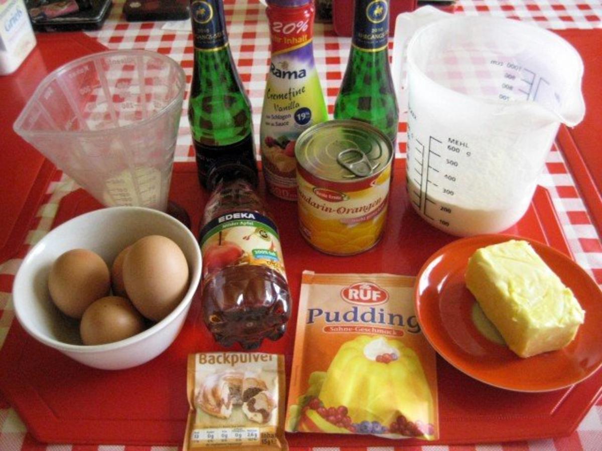 Sektkuchen mit Mandarinen - Rezept - Bild Nr. 2