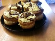 Orangenmuffins gefüllt mit Vanillecreme - Rezept