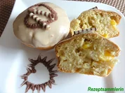 Muffin:   MANGOMUFFIN mit Mandelglasur - Rezept