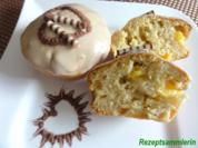 Muffin:   MANGOMUFFIN mit Mandelglasur - Rezept