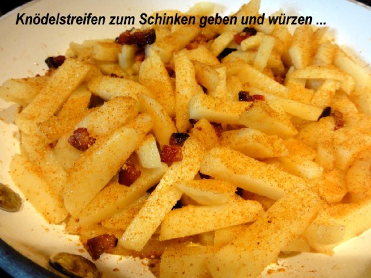 Kartoffel:   KNÖDELSTIFTE mit Schinken + Ei - Rezept - Bild Nr. 4