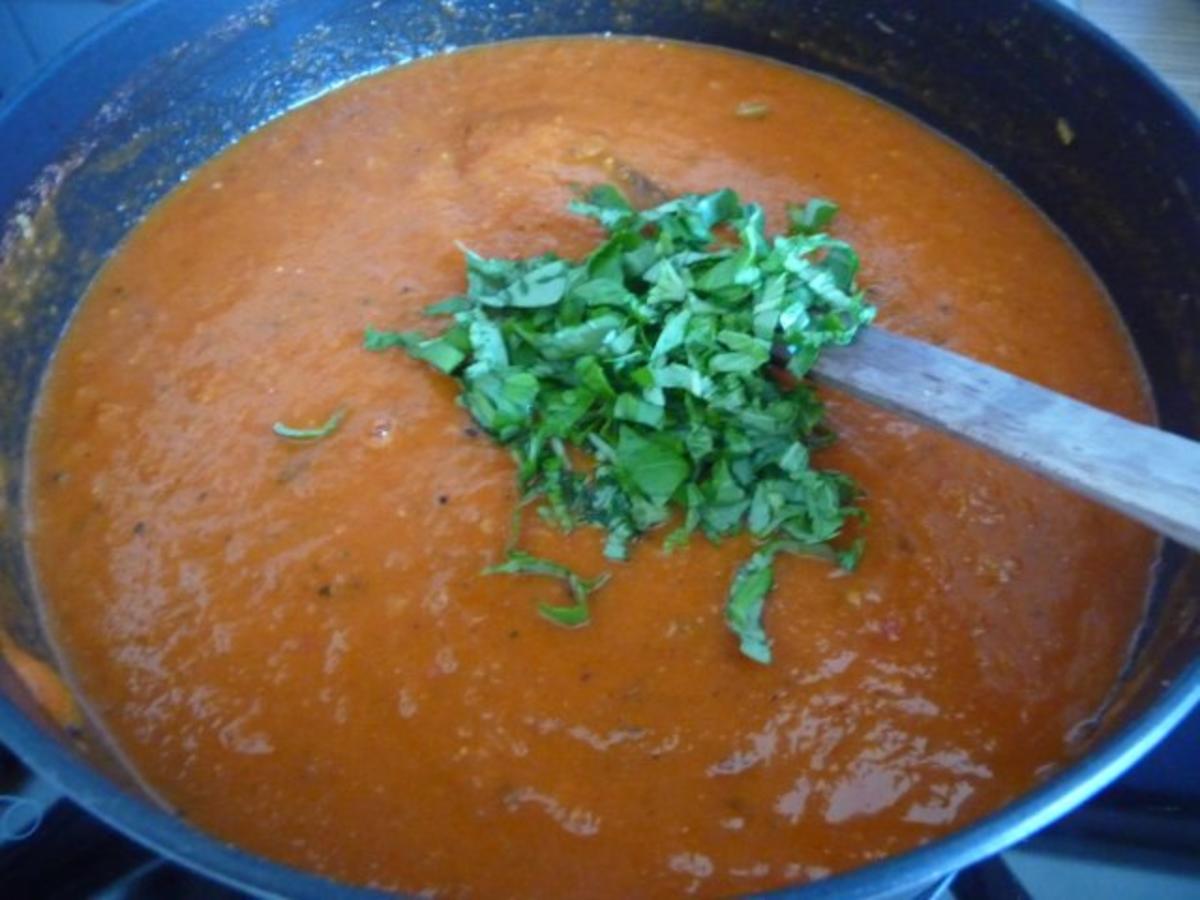 Pasta : Tomaten - Paprikasoße mit Spaghetti - Rezept - Bild Nr. 17