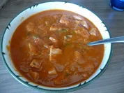 Pasta : Tomaten - Paprikasoße mit Spaghetti - Rezept