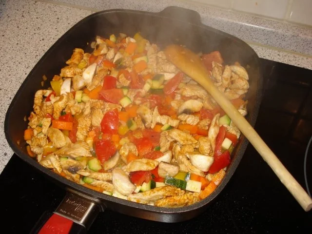 Gemüsepfanne mit Putenstreifen - Rezept - Bild Nr. 5