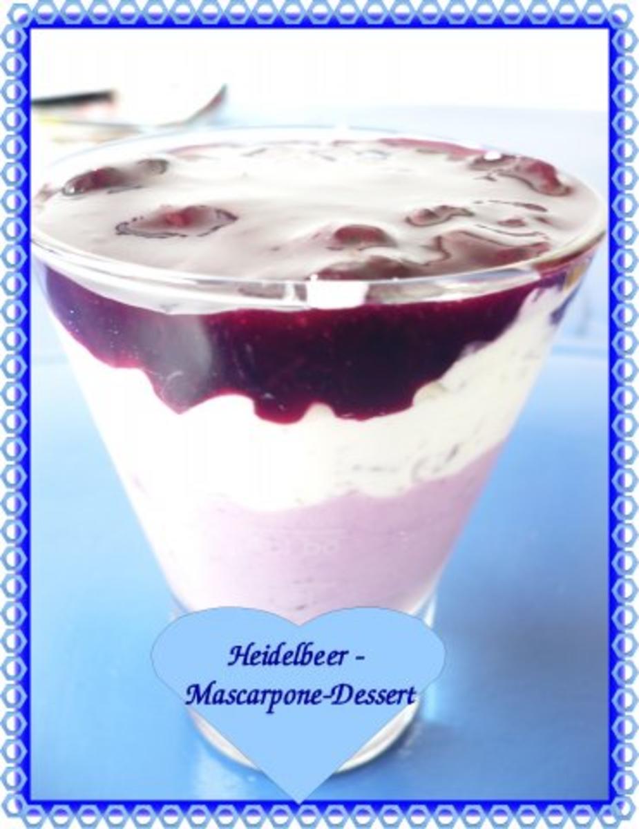 Heidelbeer - Mascarpone Dessert - Rezept