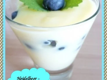 Heidelbeer - Schicht  - Dessert - Rezept