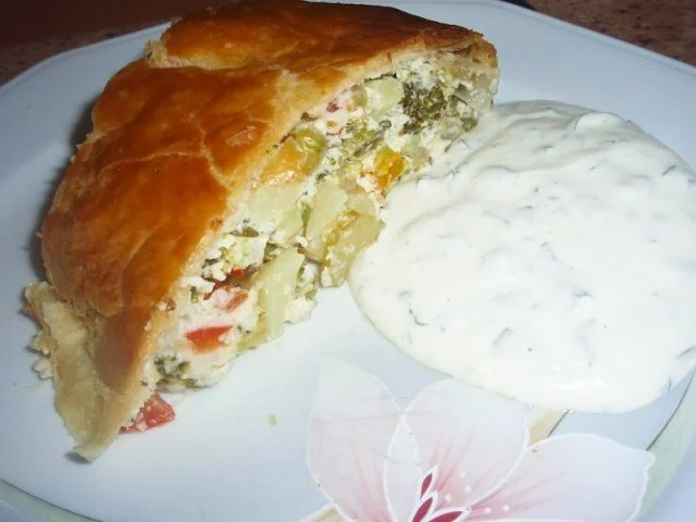 Gemüsestrudel mit Kräutersauce - Rezept - Bild Nr. 5