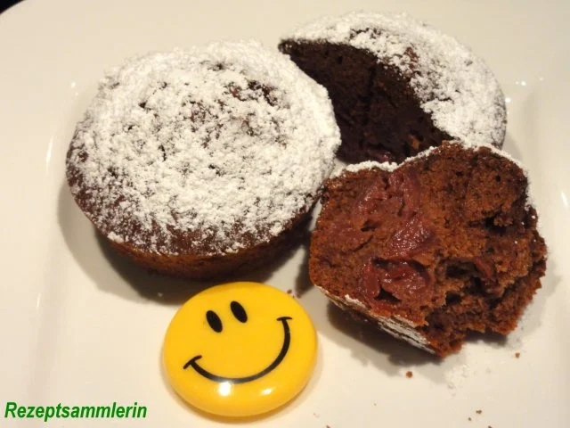 Muffin:   SCHOKOLADE-KIRSCH mit einem Hauch Chilli - Rezept